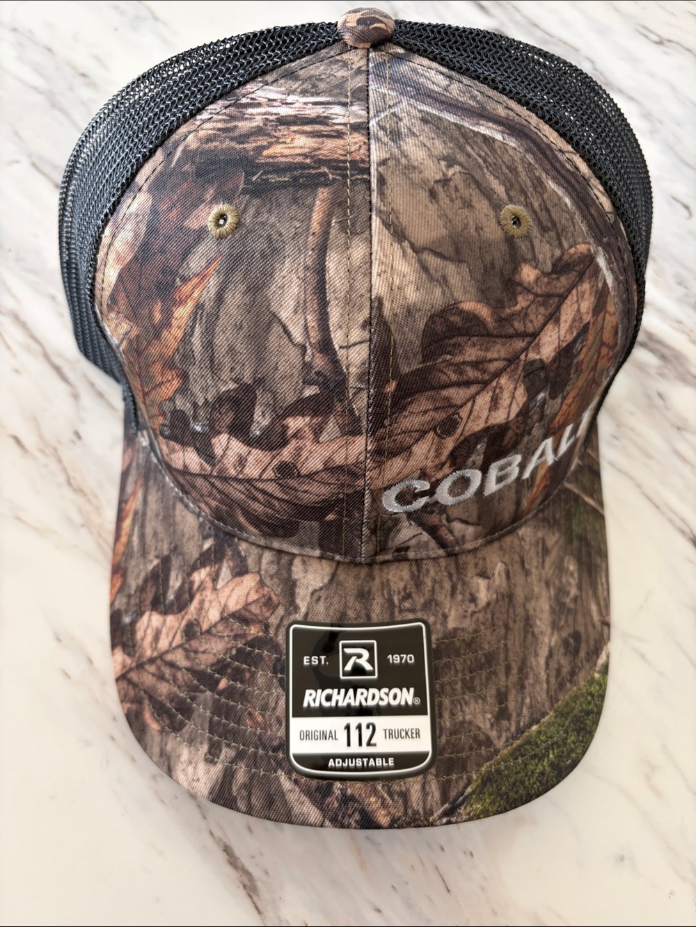 Camo Trucker Cap - Brown/Black cobalt mossy oak